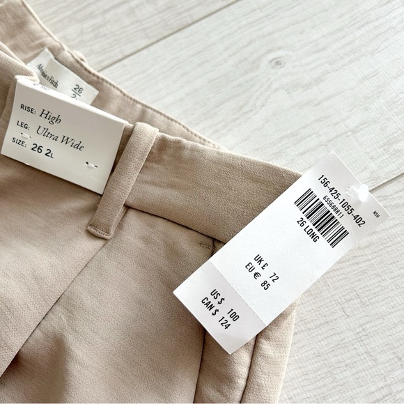 Abercrombie wide leg tailored pants - Picture 5 of 12